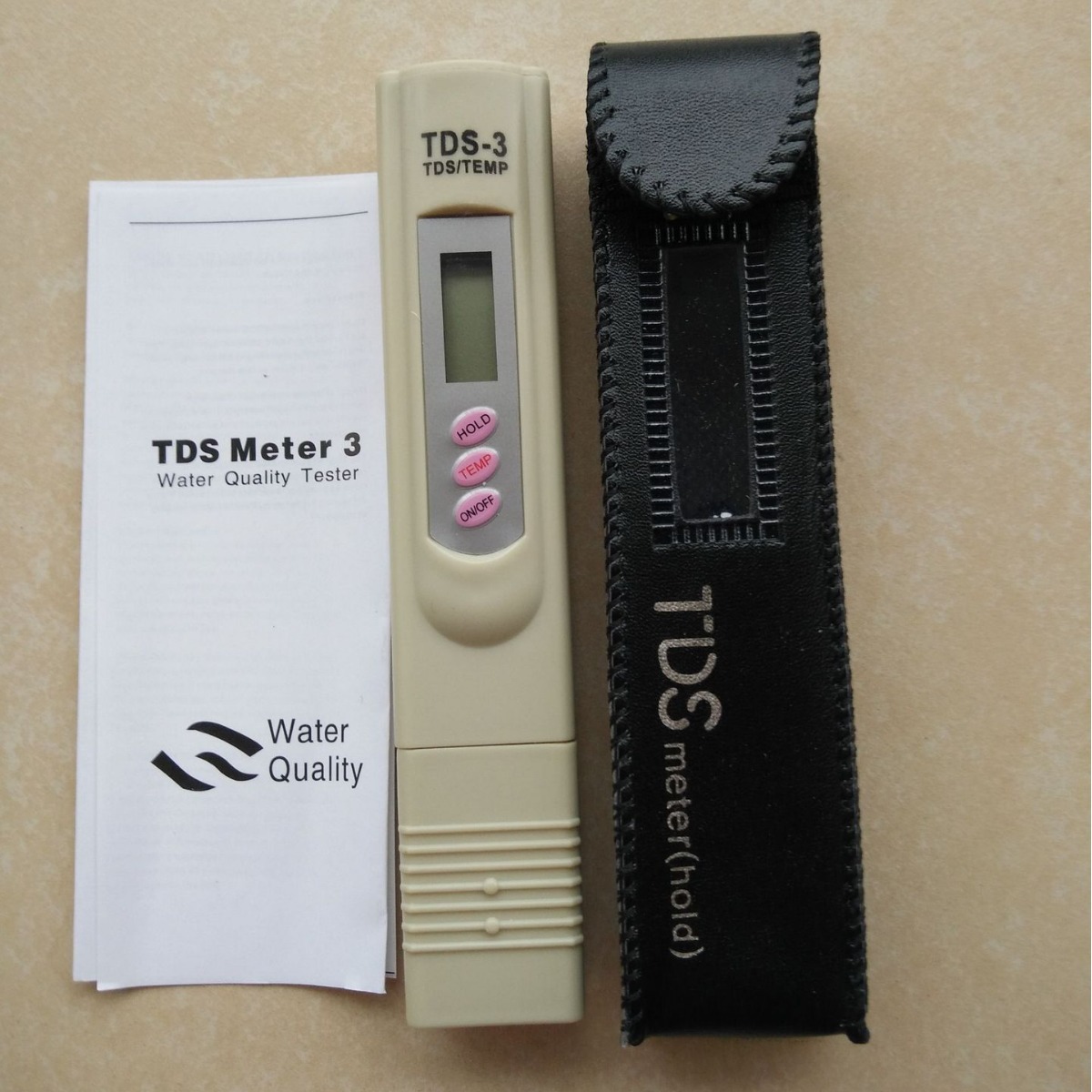 Тестовый карандаш TDS-3, тестер качества воды для водопроводной и минеральной воды, три кнопки с измерителем температуры