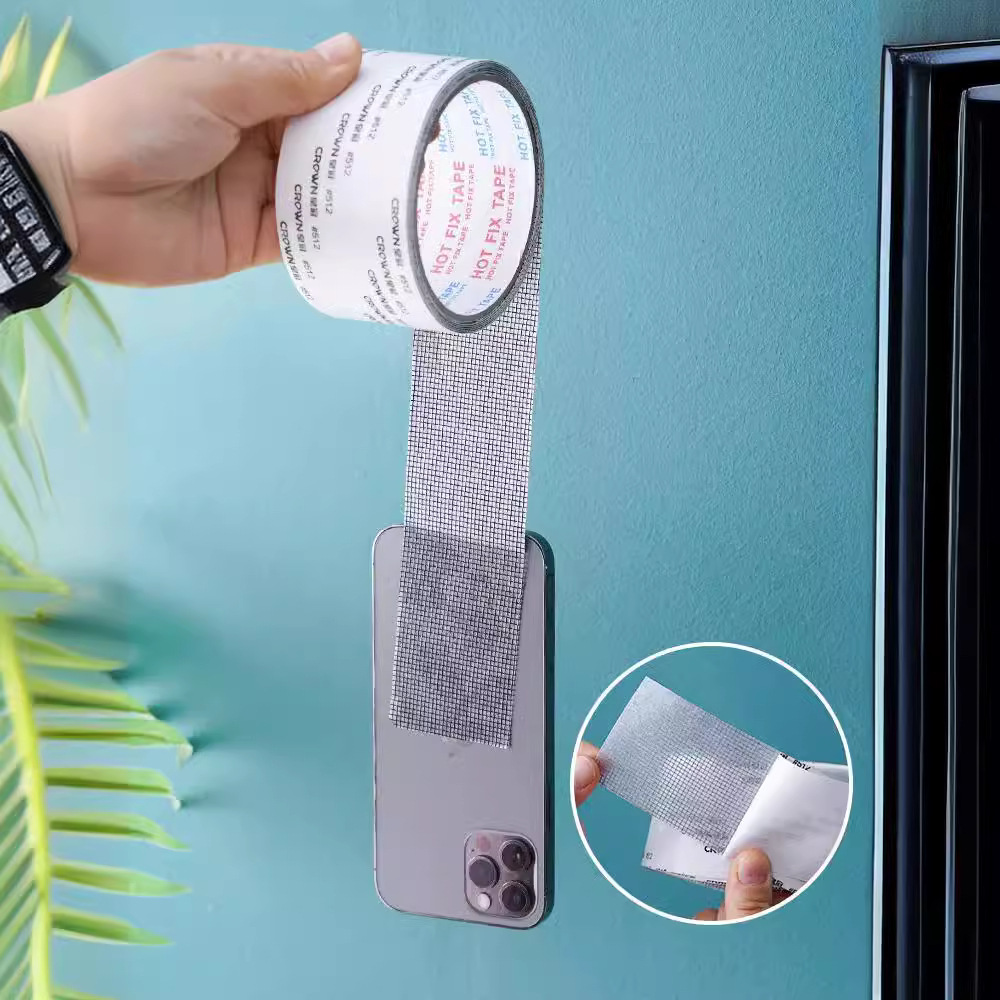 Insect-Proof Screen Window Repair Subsidy Tape Hole Patching Screen Window Net Large Hole Self-Adhesive Artifact Velcro Screen Window Sticker