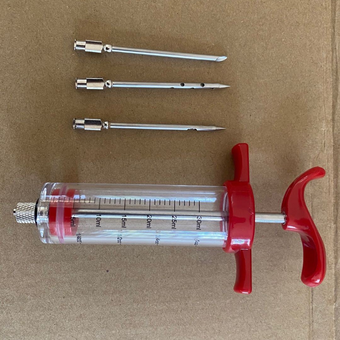 Kitchen grilled steak Turkey syringe plastic seasoning Turkey needle marinade syringe Meat Injector