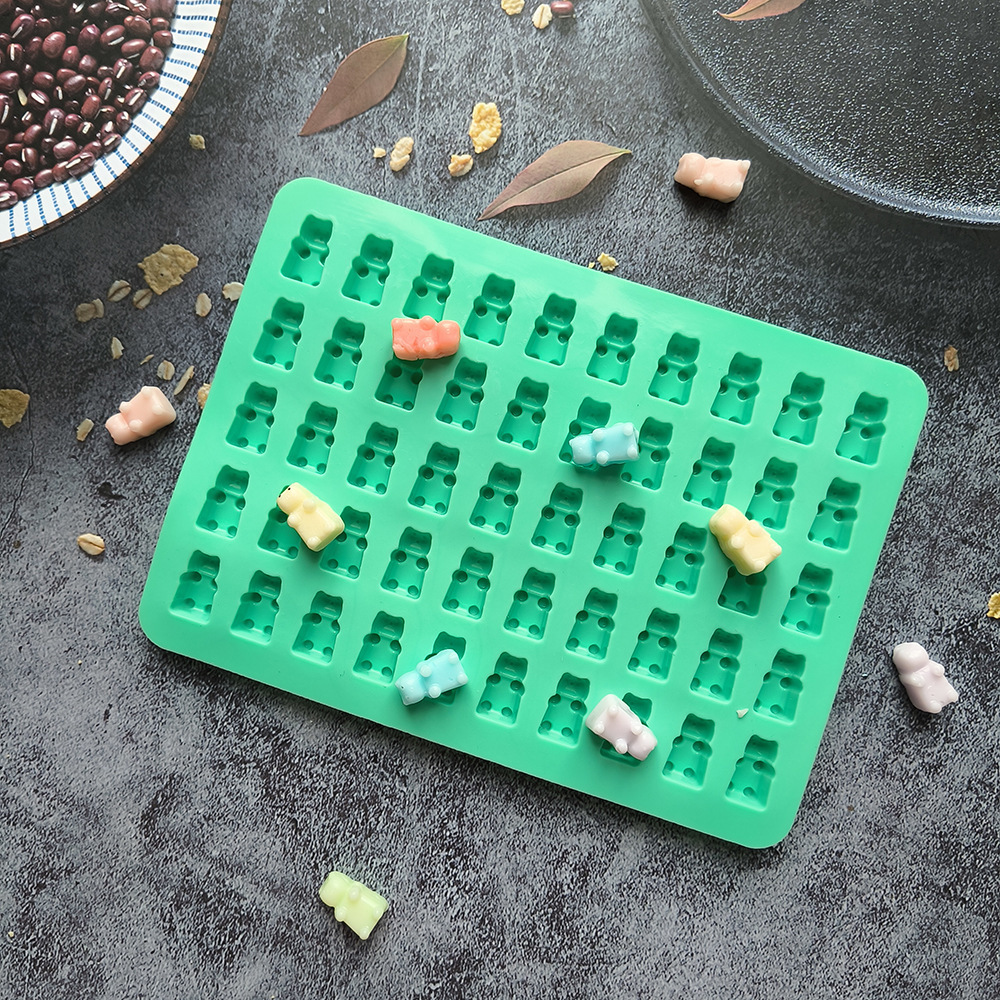 50 Bear 300 Silicone Cookie Chocolate Mold diy Candy Pudding Cake Decoration Kitchen Baking Utensils