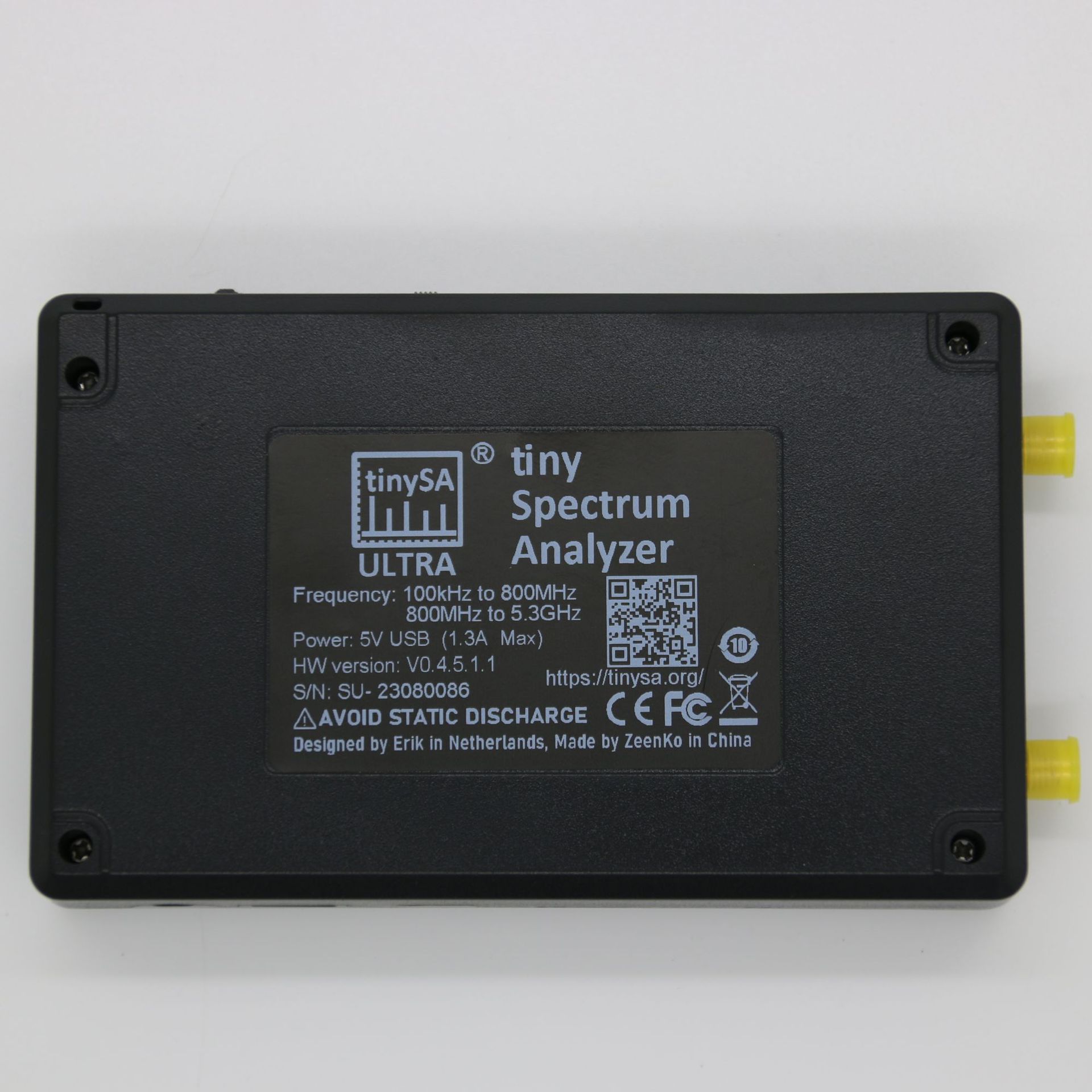 tinySA ULTRA handheld spectrum analyzer 4 "touch screen 100k-5.3GHz cross-border hot sale