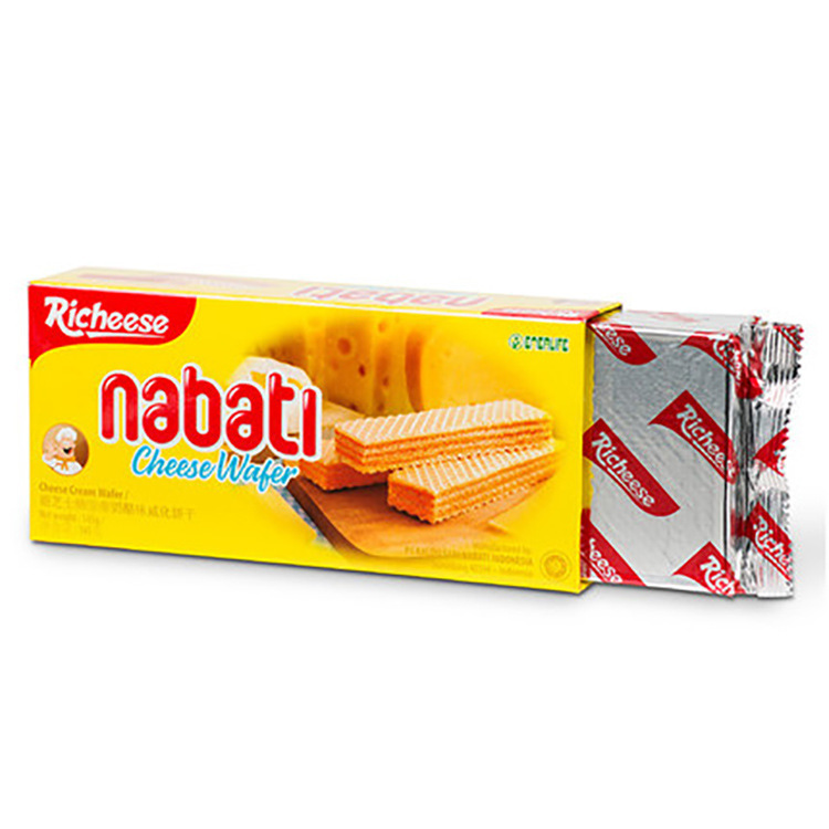Indonesia Imported Cheese Waffle Biscuits 145g Volume of Nabati Snacks