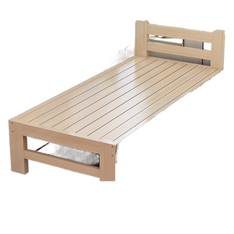 Solid Wood Splicing Bed Children's Bed Solid Wood Crib Thickened and Thickened Splicing Large Bed Children's Bedside Bed Flat Bed Factory