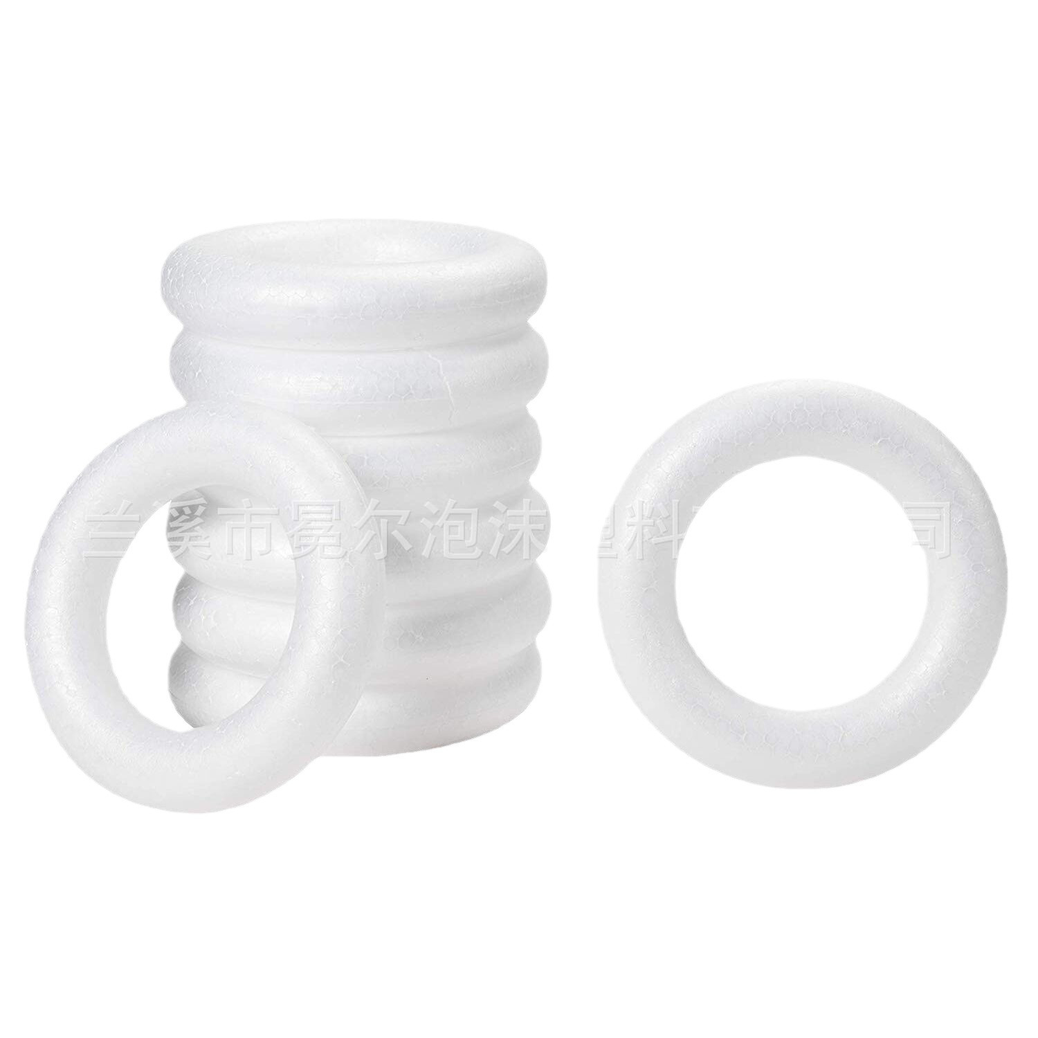 Eps Factory Direct Supply of Styrofoam Ring Art Materials Preschool Education DIY White Blank Foam Ring