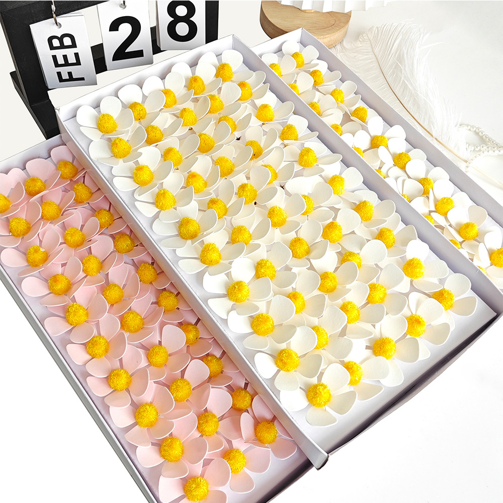 Simulation Violet Flower Five-petal Flower Soap Flower Fake Flower Handmade Floral Decoration Packaging Material Floral Material