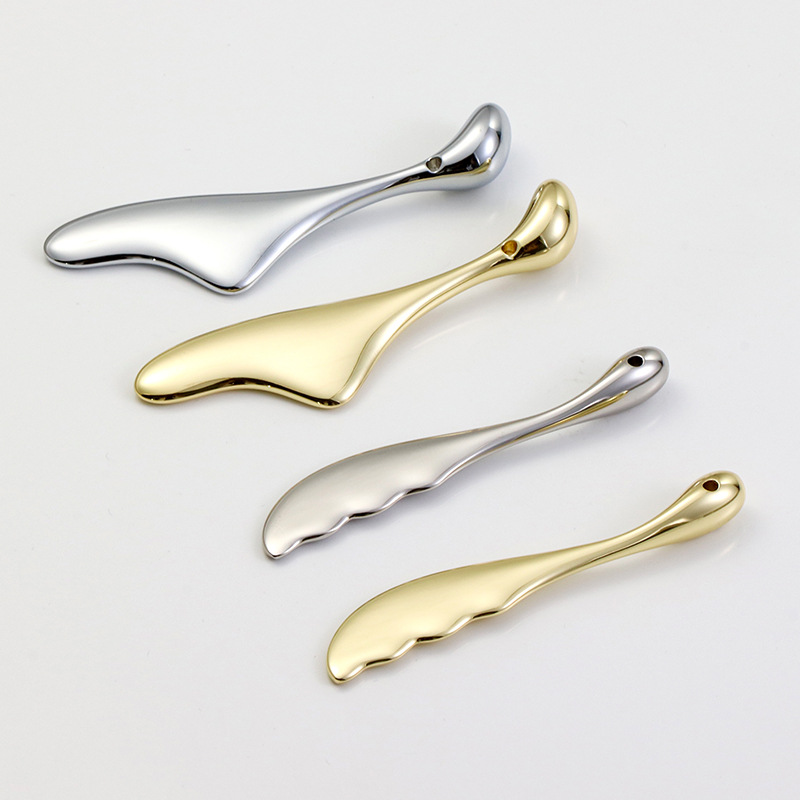 Private Model New Eye Massage Stick Small Metal Eye Cream Stick Scraping Skin Care Tool Essence Eye Cream Introduction Stick