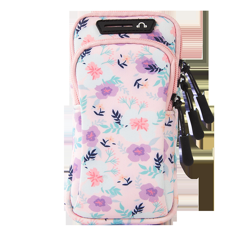 Running Mobile Phone Bag Arm Bag Outdoor Morning Running Fitness Equipment Men and Women Cross-Body Universal Sports Mobile Phone Arm Bag Wrist Bag