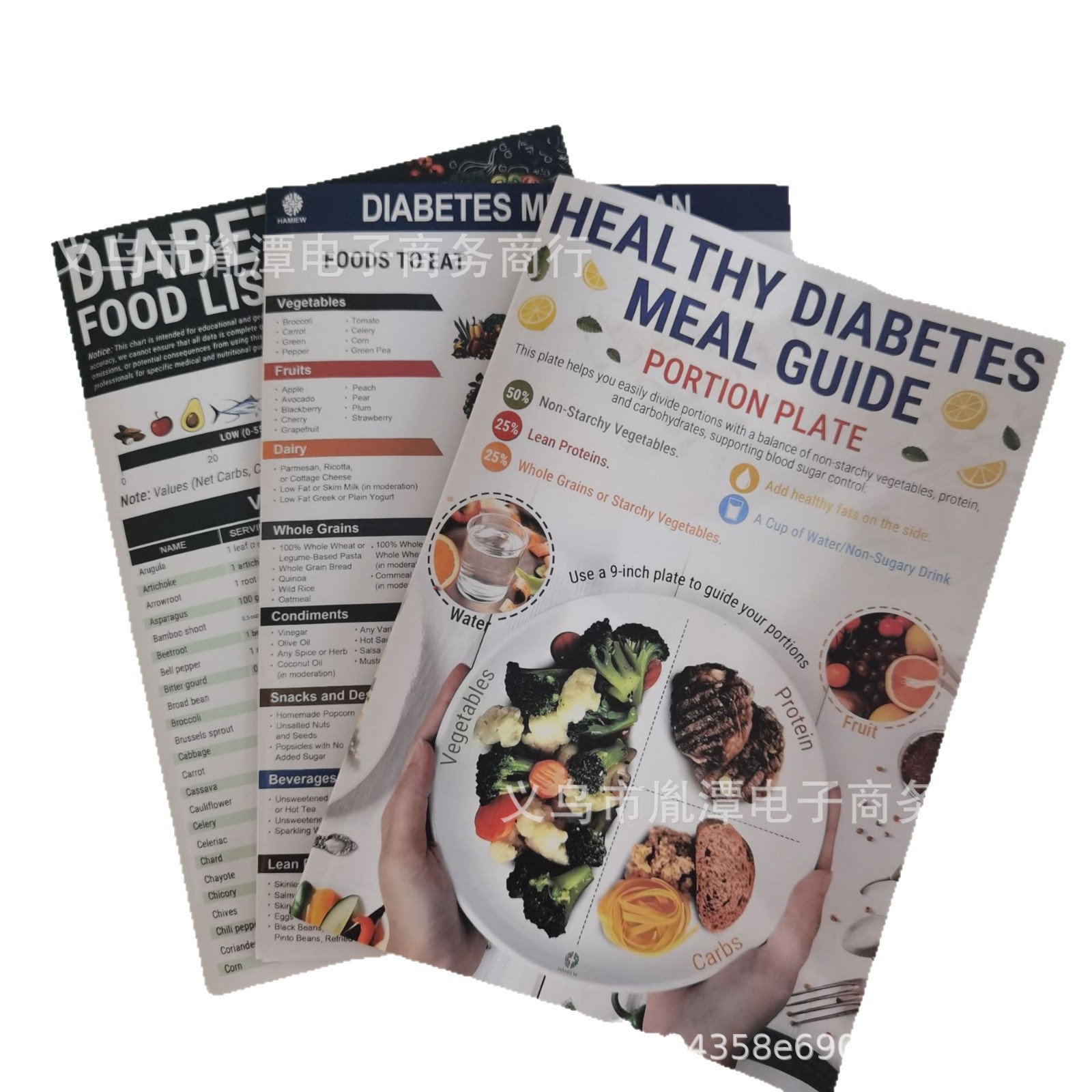 Cross-Border Spot Vitamin Chart Nutrition Poster Meal Plan Menu Healthy Eating Recipe Set