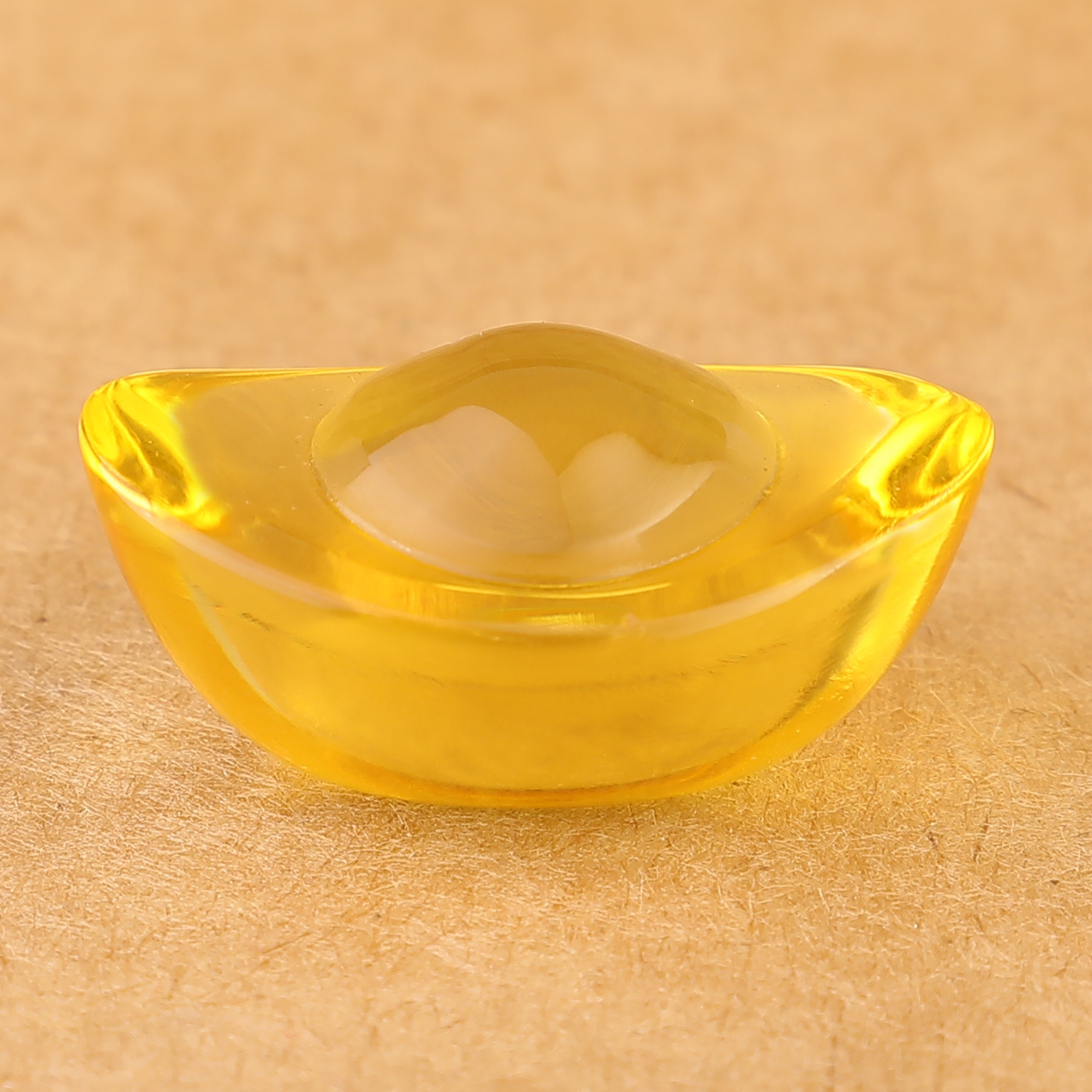 Coloured glaze gold ingot yellow crystal ingot cornucopia accessories home opening rice gift for manza bottle