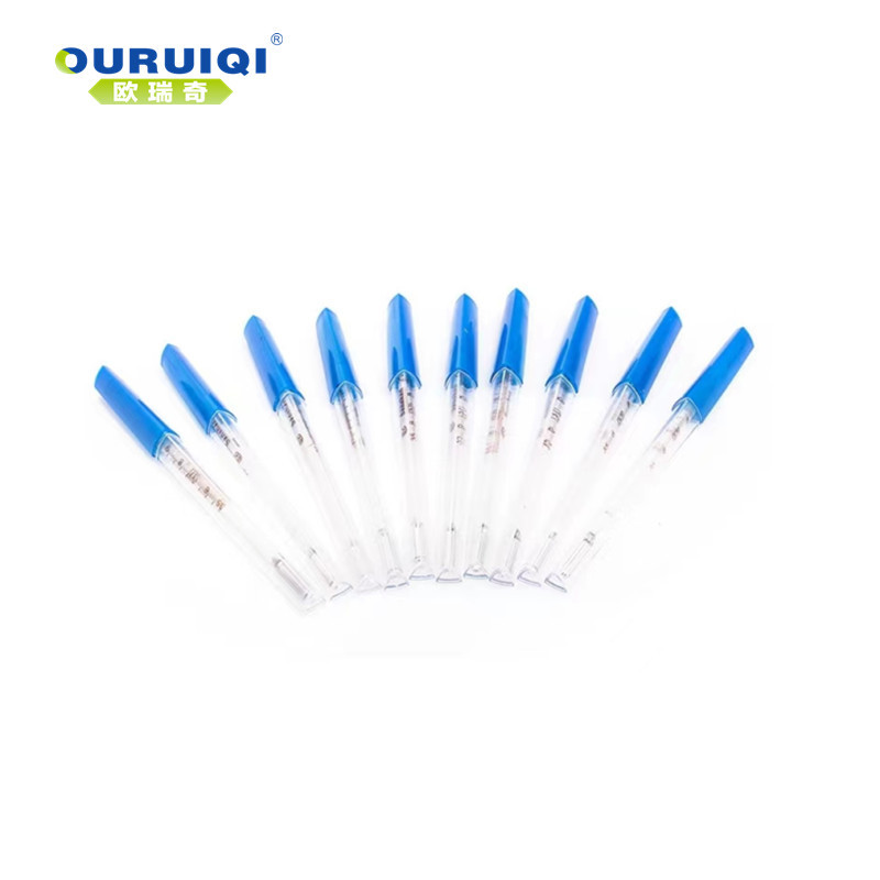 Oral medical glass thermometer triangle rod thermometer CE certification ℃ & ℉ foreign trade version pharmaceutical kit