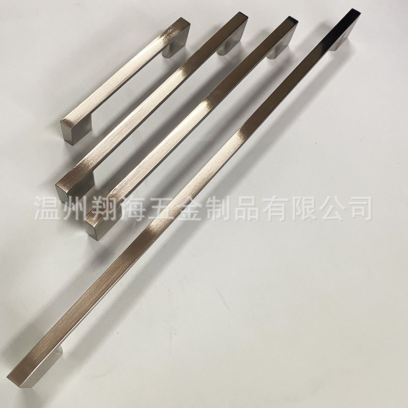 Modern Minimalist Clothes Cabinet Door Handle Imitation Gold Modern Black Aluminum Alloy Shoe Cabinet Wardrobe Cabinet Lengthened Door Handle