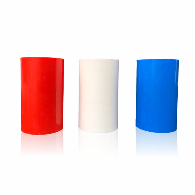 Factory direct PVC national standard Direct Line pipe Direct Line pipe joint thickened long red blue white line pipe direct