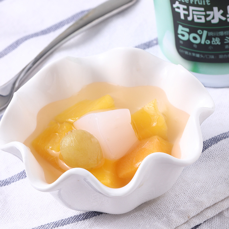 [Three Squirrels Assorted Fruit Canned 200G/Can] Afternoon Fruit Fresh Yellow Peach Fruit Coconut