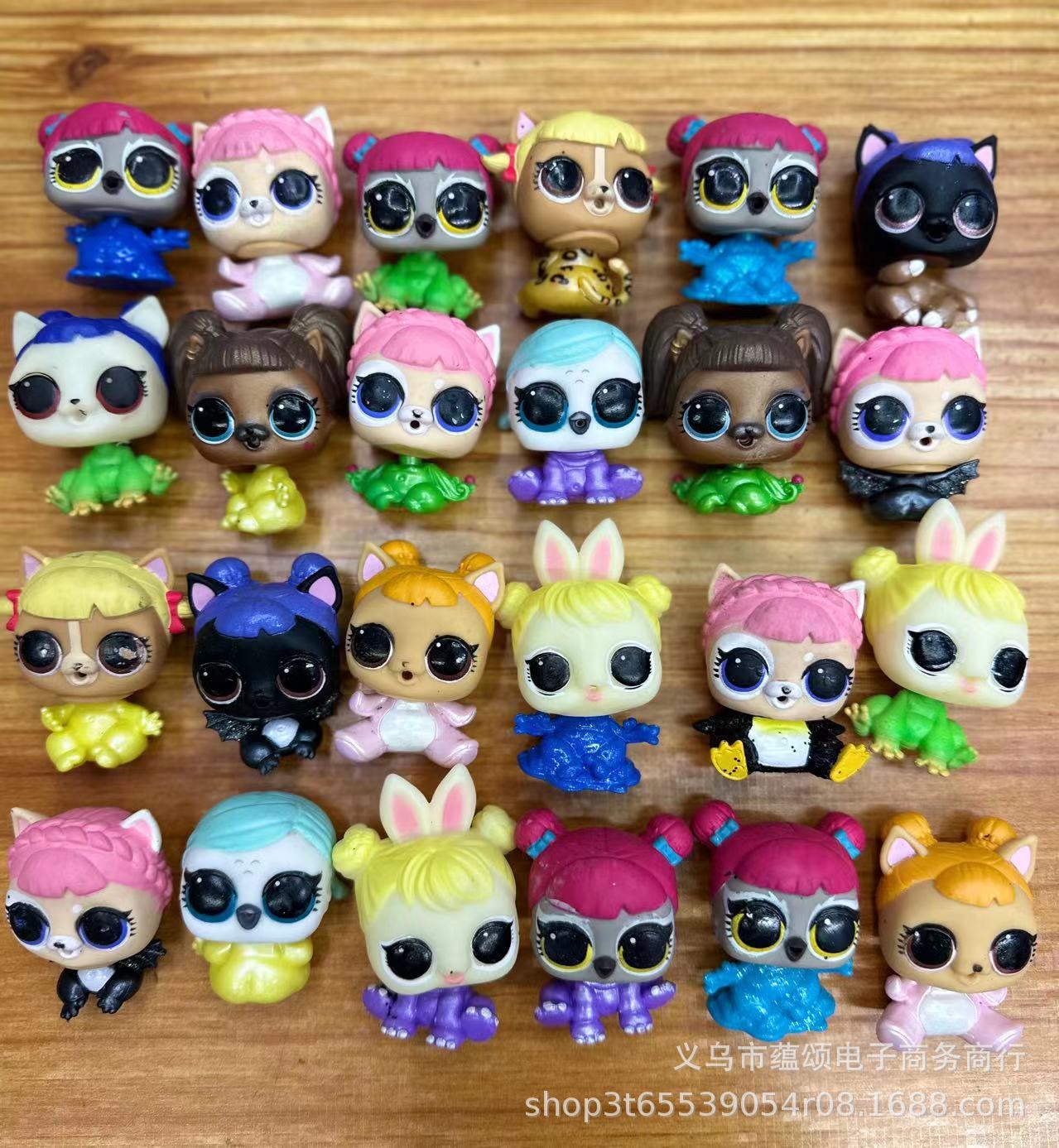 Foreign trade bulk goods large Q pet animal baby doll hand-made decoration twisted egg doll toy wholesale cross-border e-commerce