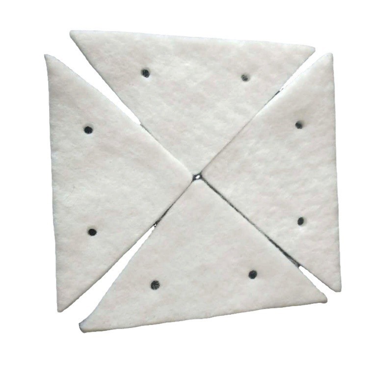 Wholesale Glass Cleaning Wipes Double-Sided Glass Cleaning Tool Accessories Felt Cotton Pads Triangular Shaped Special-Shaped Absorbent Cotton Pads