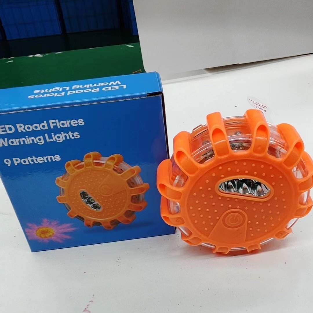 Manufacturer Wholesale Cross-Border Construction Emergency Rotating Flash Roof Strong Magnetic Warning Light Led 12+3 Led Traffic