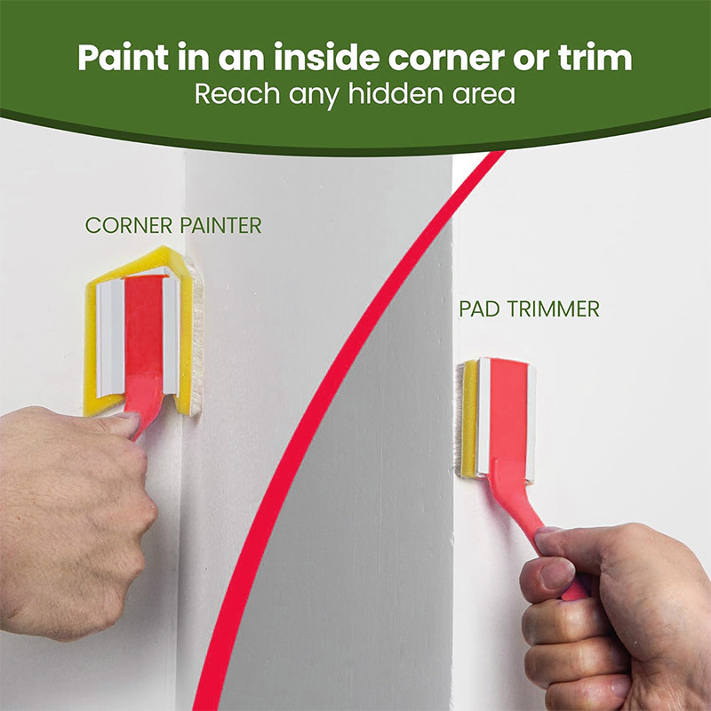 7inch + 5inch Wool Brush Set, Rotating Handle Can Be Connected to an Extension Rod for Use