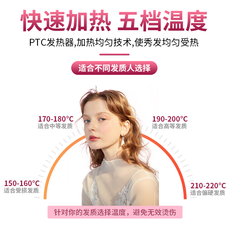 32mm French egg roll curling stick water ripple large roll wave wool roll splint negative ion does not hurt hair factory