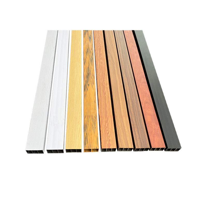 Eco-Wood Columns, Square Ceiling Panels, Ceiling Partitions, Screens, Hotel, Shopping Mall, Corridor Decoration Materials, Light Luxury Style