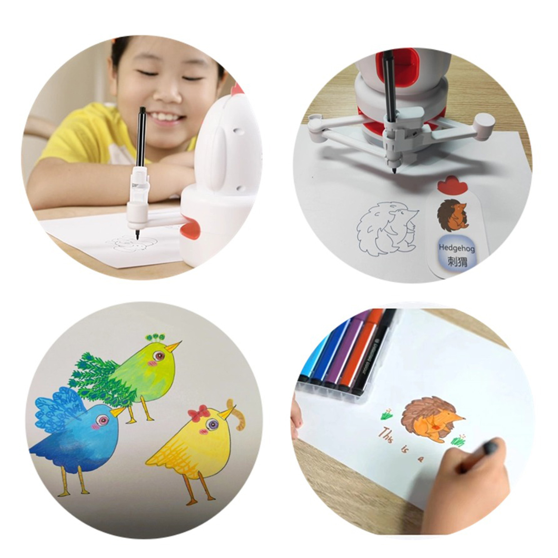 Drawing Robot Kidsren's Early Education Intelligent Painting Robot Toddler Painting Early Education Cognitive Educational Toys