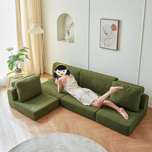 Современная минималистичная мебель для спальни, складной диван, креативный угловой диван в стиле Ins, сжатый поролоновый