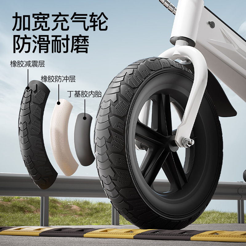 New Children's Bicycle with Electric Adjustable Speed, New Electric Children's Balance Bike for Boys and Girls