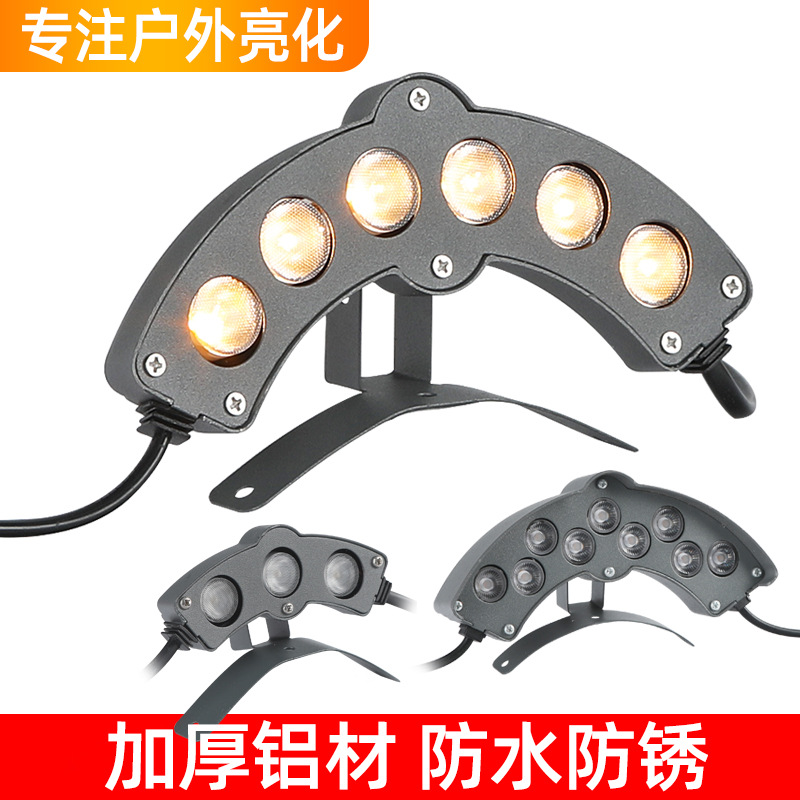 Ancient Building Corrugated Lamp Outdoor Led Lighting Waterproof Eaves Temple Pavilion Engineering Lamp Tile Lamp 6W24V Small