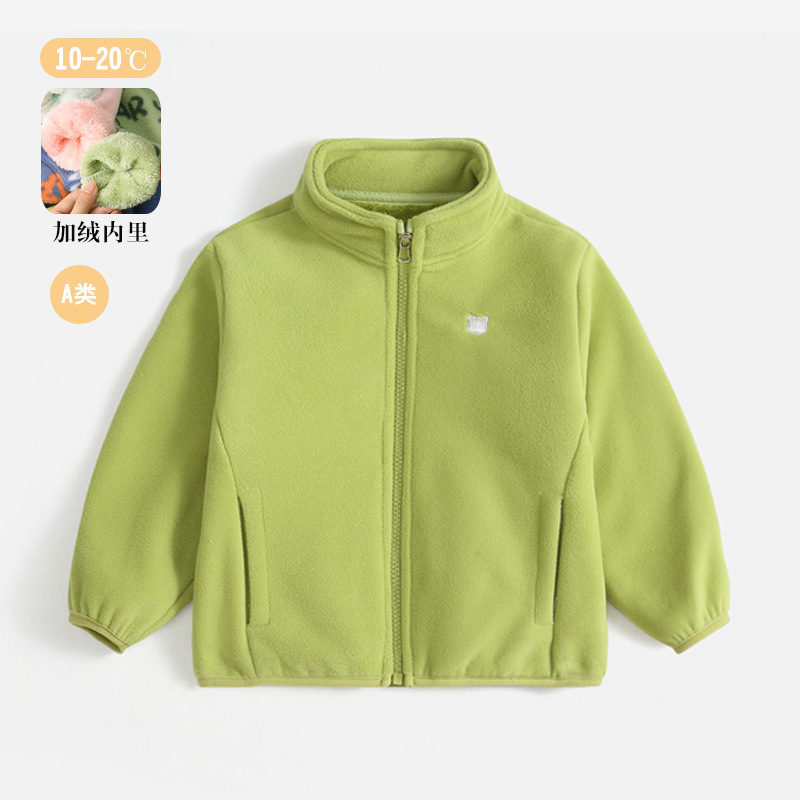 Baby Outwear Winter Baby Polar Fleece Warm Top Autumn Clothing for Men and Women Infants Autumn Kidsren's Clothing Fleece-Lined