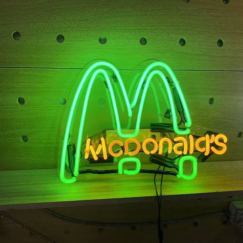 Неоновая трубка из стекла Uncle Barley, знак буквы, неоновый свет, художественное декоративное освещение, креативный свет буквы