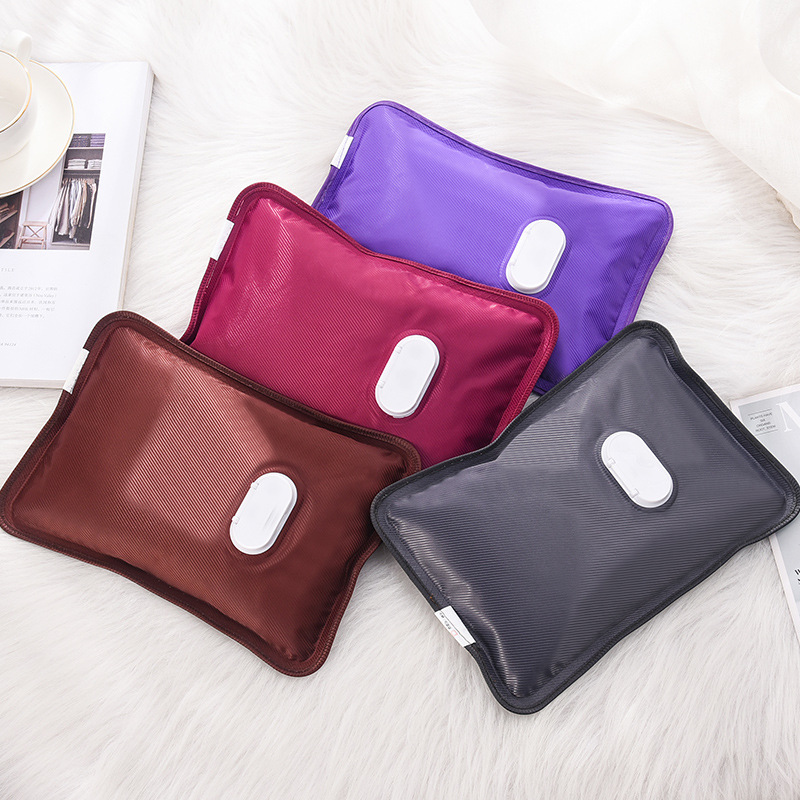 Mercerized twill water injection hot water bag rechargeable explosion-proof hand warmer electric heater adult warm handbag New Baby
