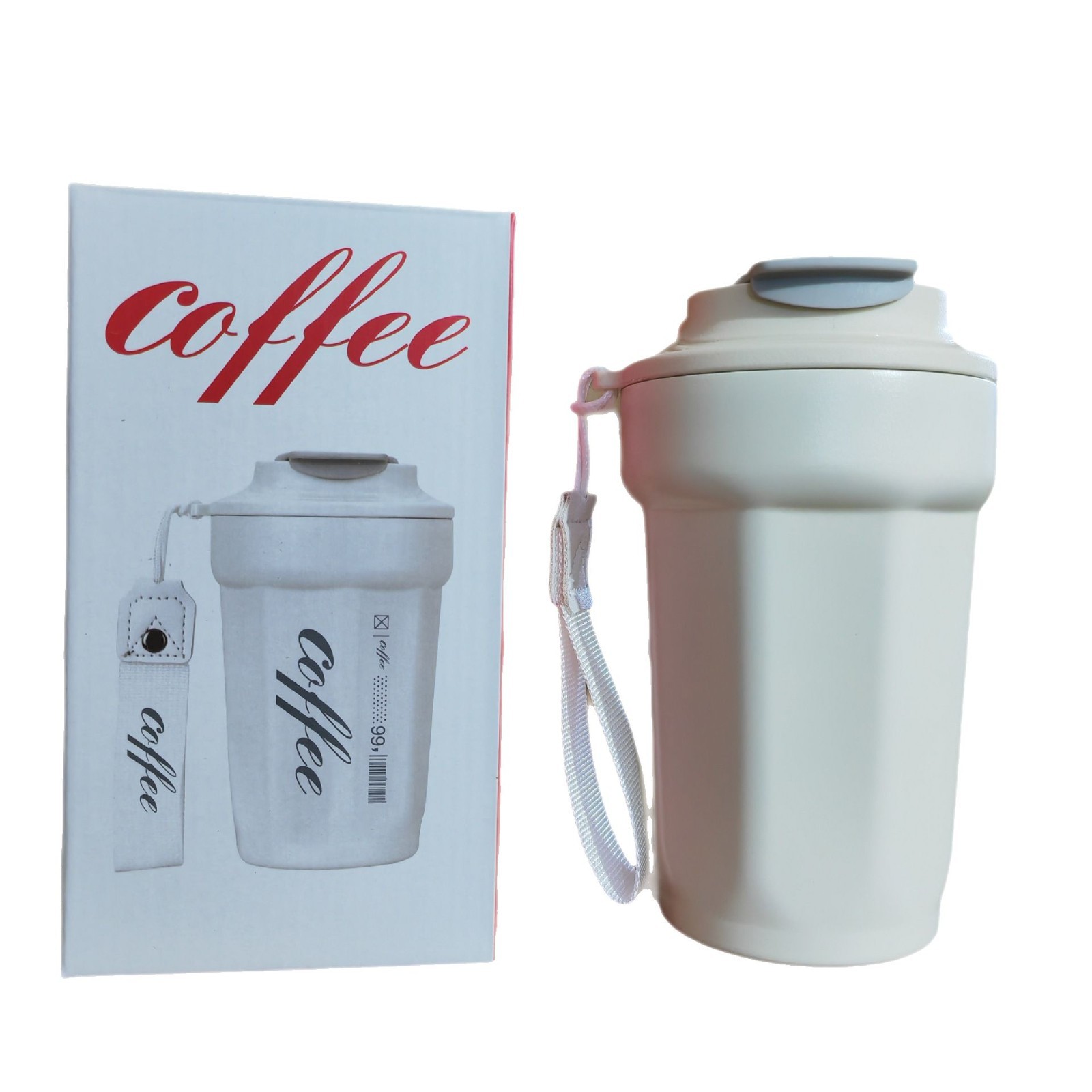 Octagonal Coffee Cup Souvenir Thermos Cup Stainless Steel High-Value Car Water Cup Women's Gift Cup Custom Logo