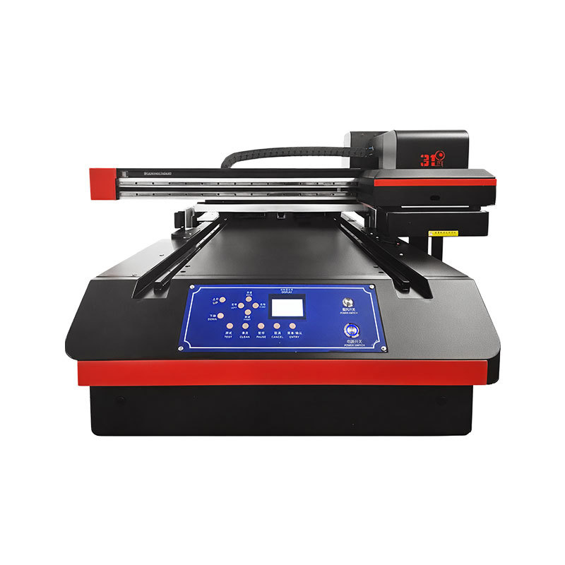 Ai visual positioning acrylic sheet metal nameplate mobile phone case wine bottle large flat printing 6090UV printer