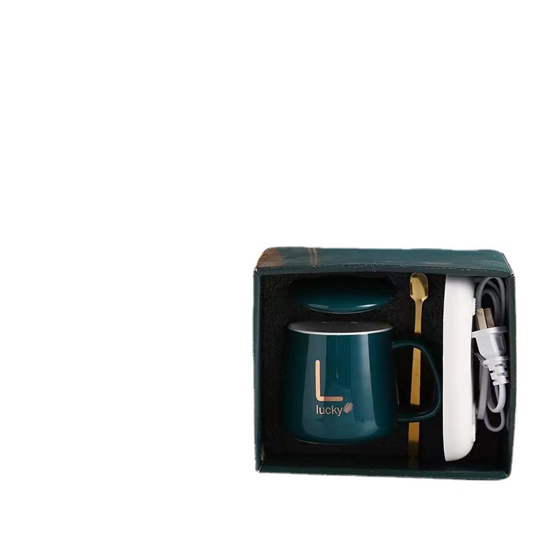 Cross-border 55-degree constant temperature Cup European standard American standard USB plug heating coaster warm Cup Gift Gift Gift mug