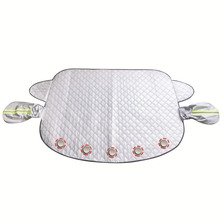 Car snow shield front windshield snow cover heat insulation sun visor thickened sun visor snow shield magnetic suction antifreeze window