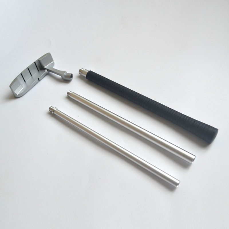 Golf Club Three-Section Combination Putter Aluminum Alloy Shaft Single and Double-Sided Zinc Alloy Head Golf Grip Colorful