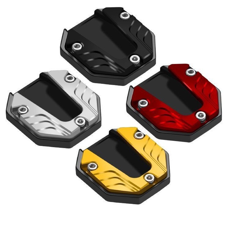 Electric car calf non-slip temple base motorcycle side tripod seat aluminum alloy modified foot support enlarged base