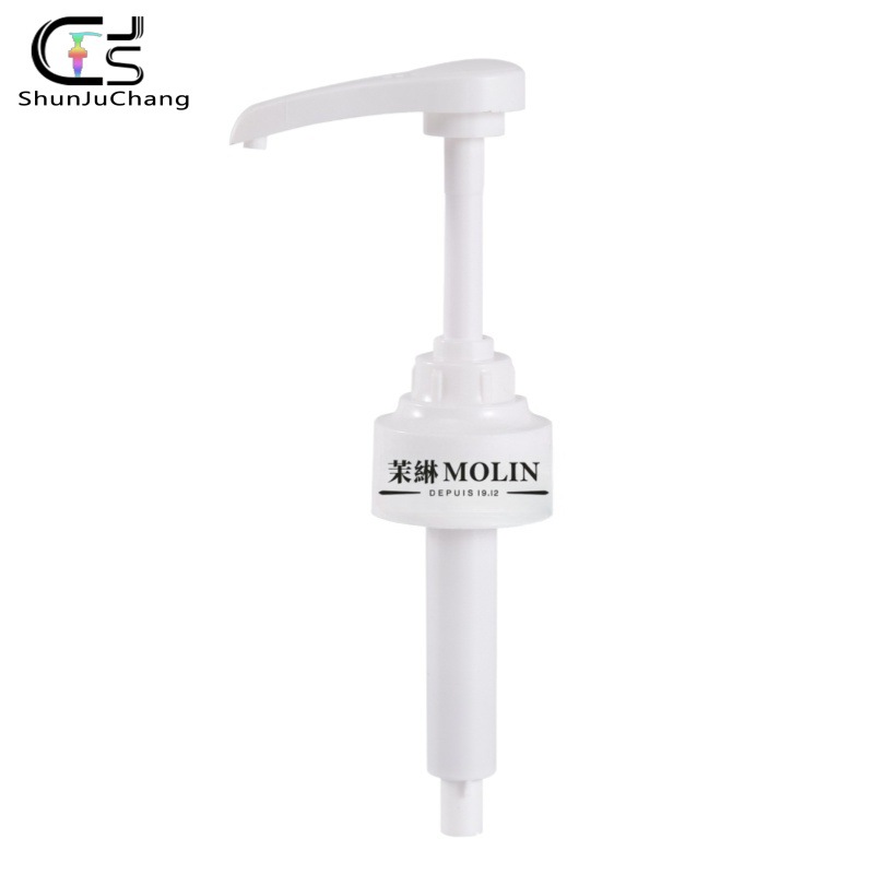 Delivery Morin Syrup Pump Head 1883 Pressure Head Syrup Bottle Fruit Dew Press 10ml Caramel Honey Syrup Monin