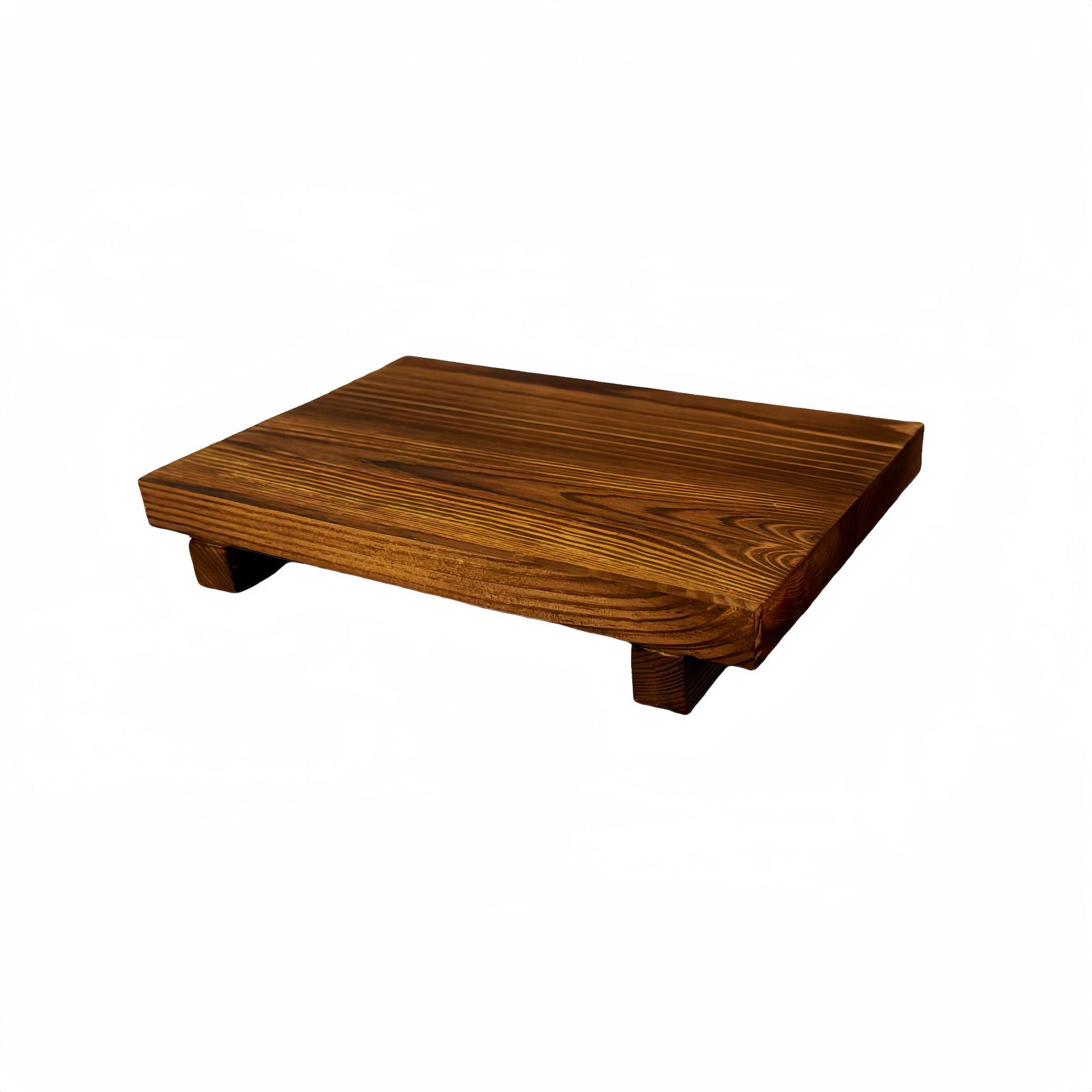 Solid Wood Tray Ornaments Wooden Household Storage Tray Pine Charcoal Burning Board Simple Desktop Decorative Tray
