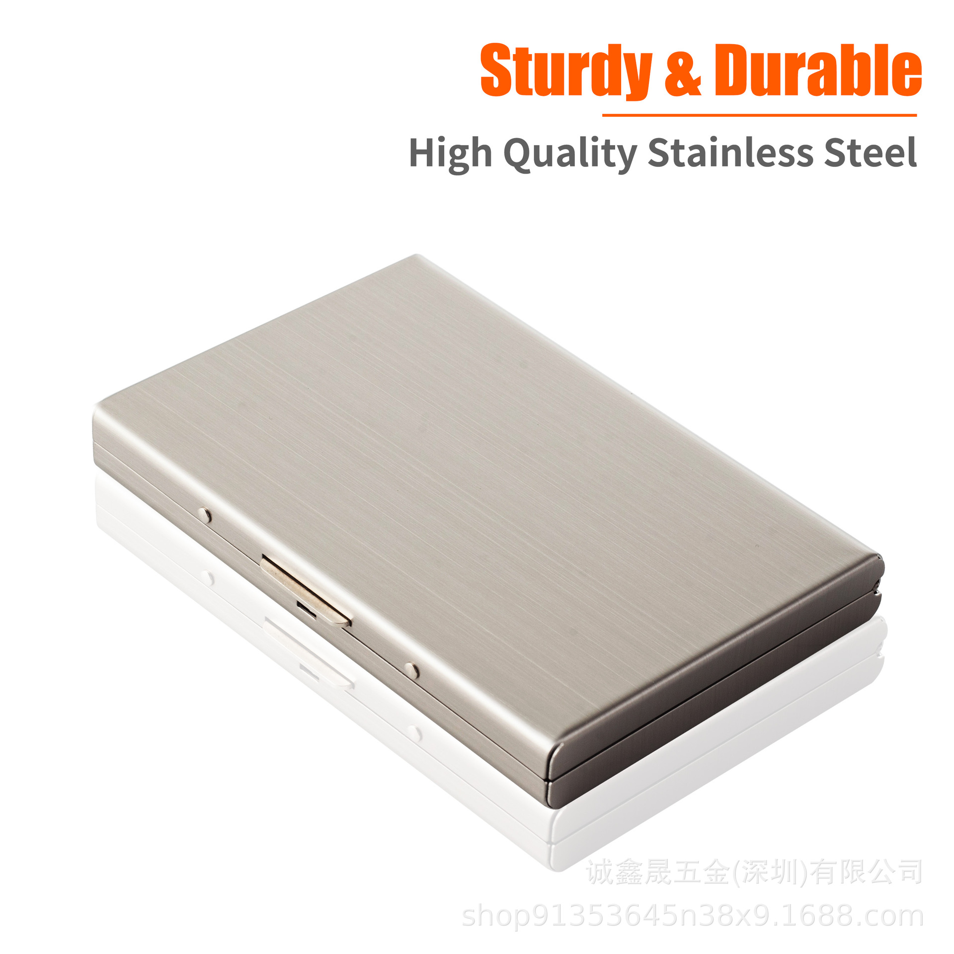 6 Card Slots Stainless Steel Genuine Credit Card Holder Various Colors Rfid Bank Card Box Business Card