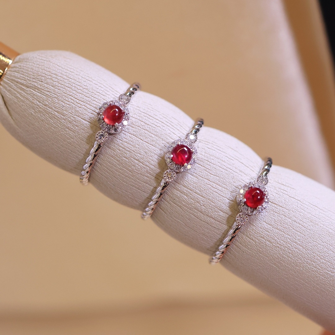 Pt900 цветной камень готовый продукт натуральное рубиновое кольцо закручивающееся кольцо с вкраплением алмаза R0.2/Ct D 0.07Ct