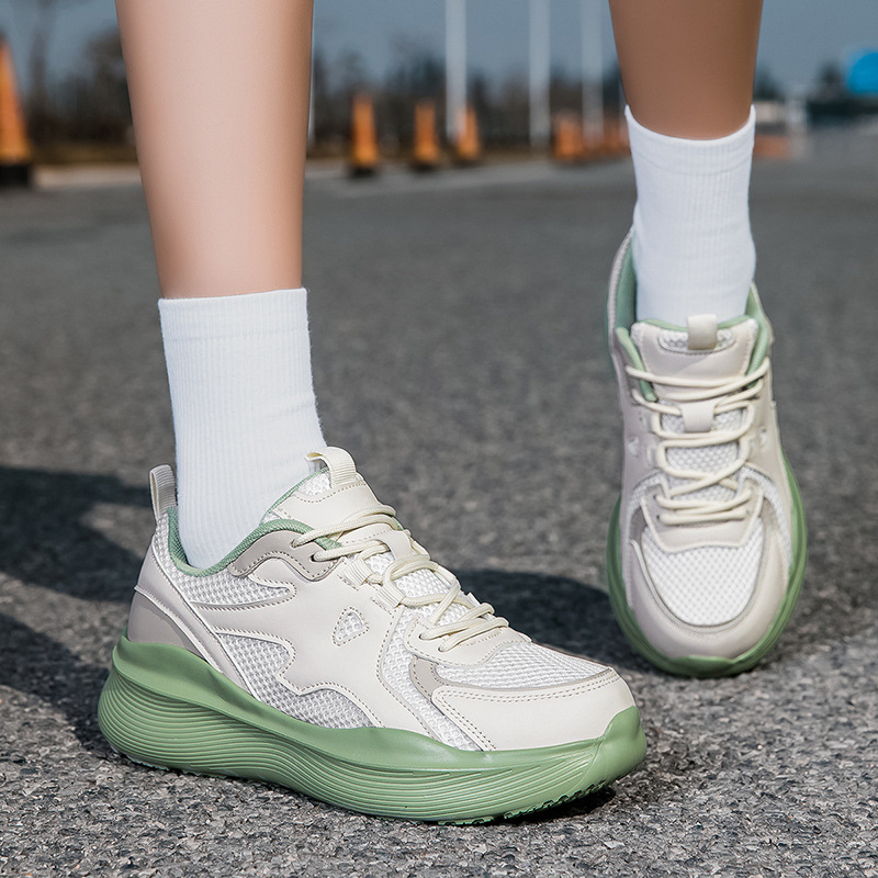 Кроссовки для пар, с толстой подошвой, весна, осень, зима 2025, дышащие