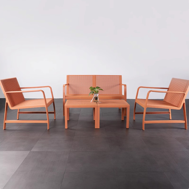 Thickened Waterproof Plastic Creative Outdoor Living Room Outdoor Homestay Leisure Splicing Free Assembled Complete Furniture