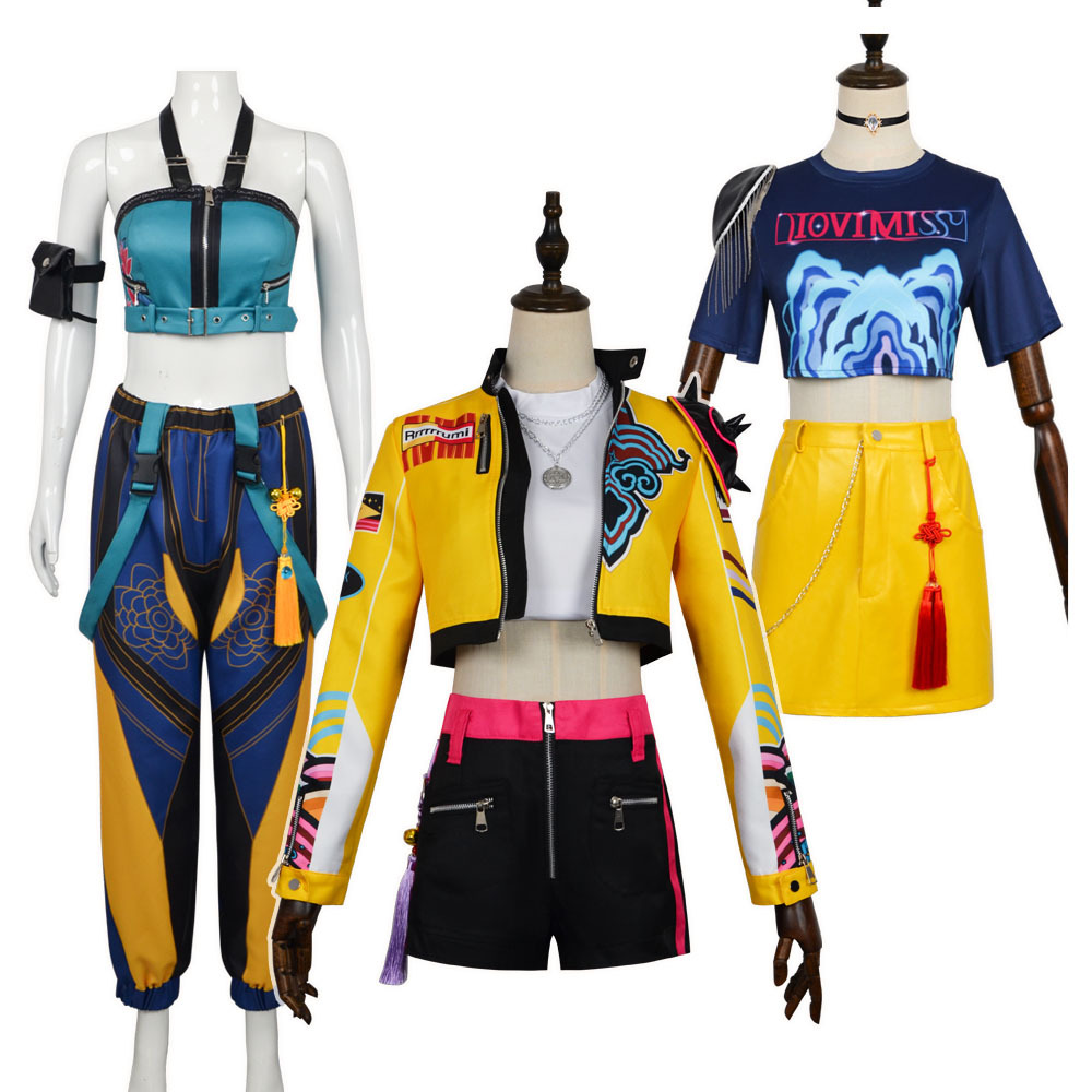 K-Pop Hunter Witch Group Cosplay Costume Rumi Embroidered Zoe Cosplay Mira Halloween New Performance Costume