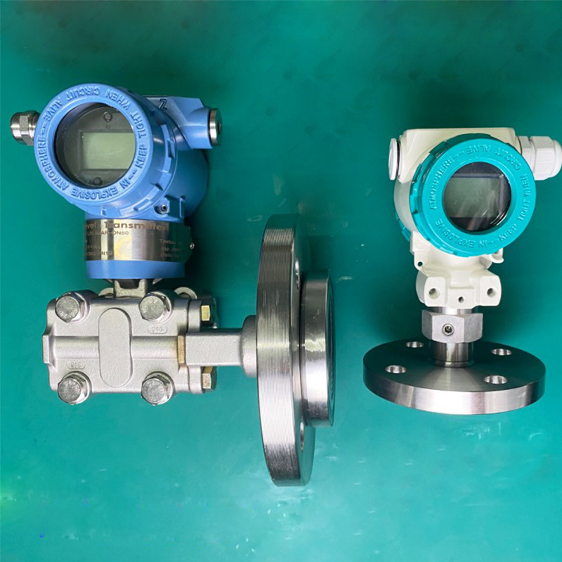 Single Flange Liquid Level Transmitter Double Flange Liquid Level Meter 316L Stainless Steel Diaphragm Flange Installation Diaphragm Intelligent