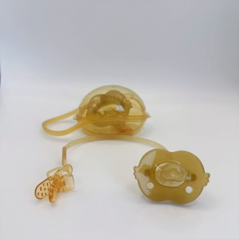 Nano Silver Baby Pacifier Ultra-Soft Silicone Imitation Breast Milk Pacifier Set for Newborn Babies