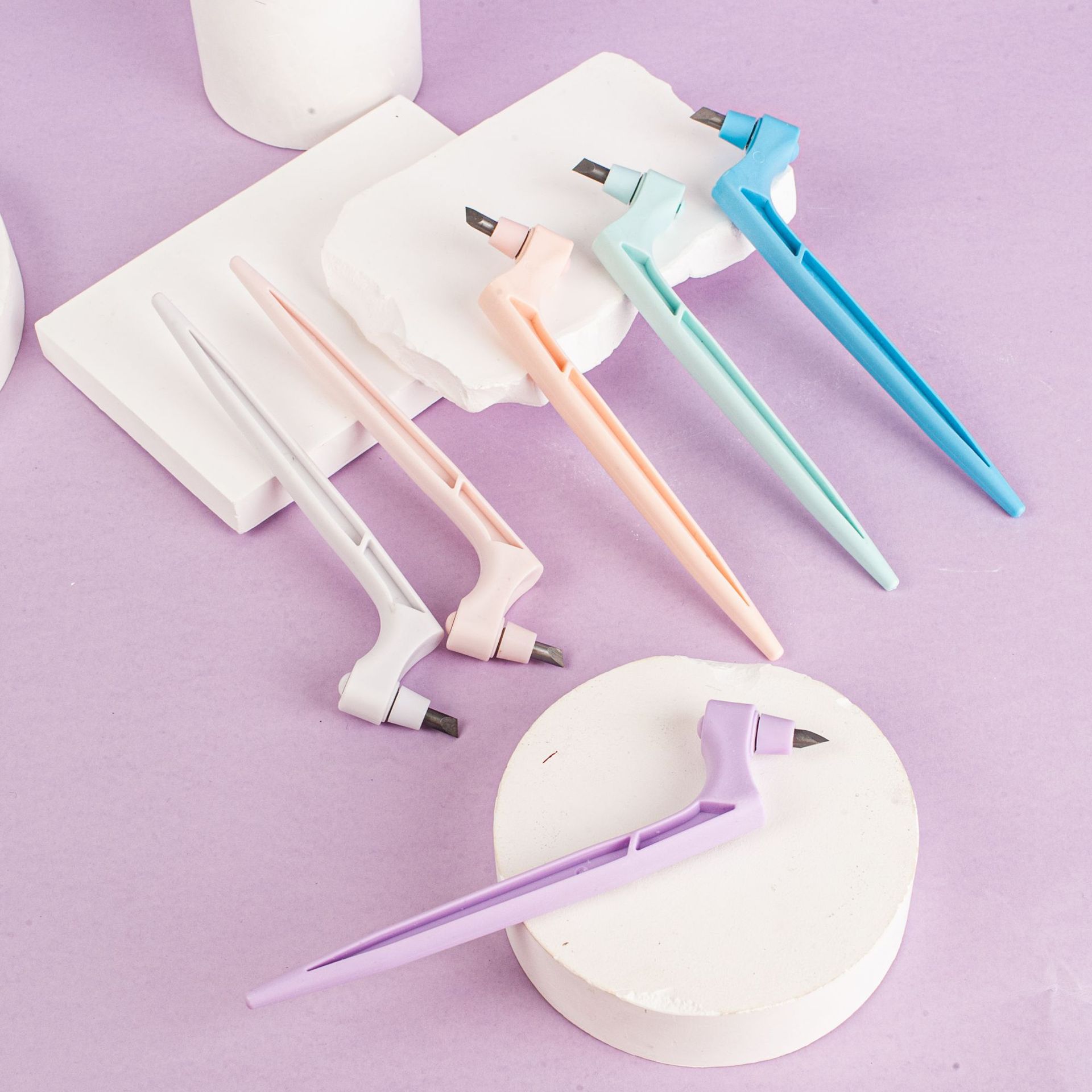 Factory Direct Supply 360 ° Rotating Carving Knife Simple Handbook Paper Cutting Carving Knife Office Cutting Tool DIY Utility Knife