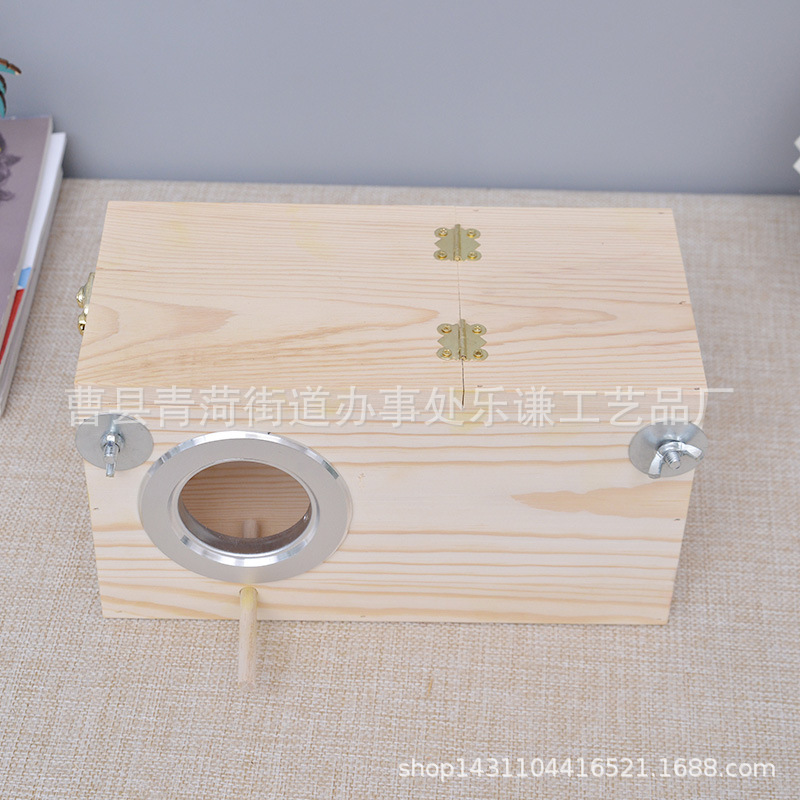 Bird's nest bird breeding box tiger skin bird house tung wood pine vertical version breeding box bird cage supplies nest box outdoor incubation box