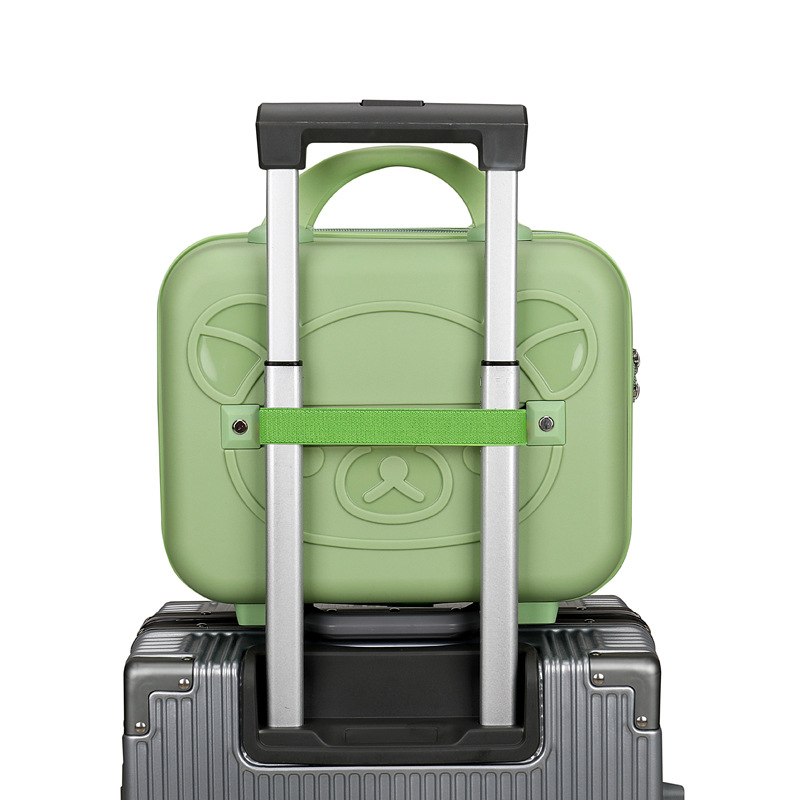 Bear Cosmetic Case 14inch Mini Suitcase Small Suitcase Souvenir Cartoon Storage Cosmetic Bag Password Box