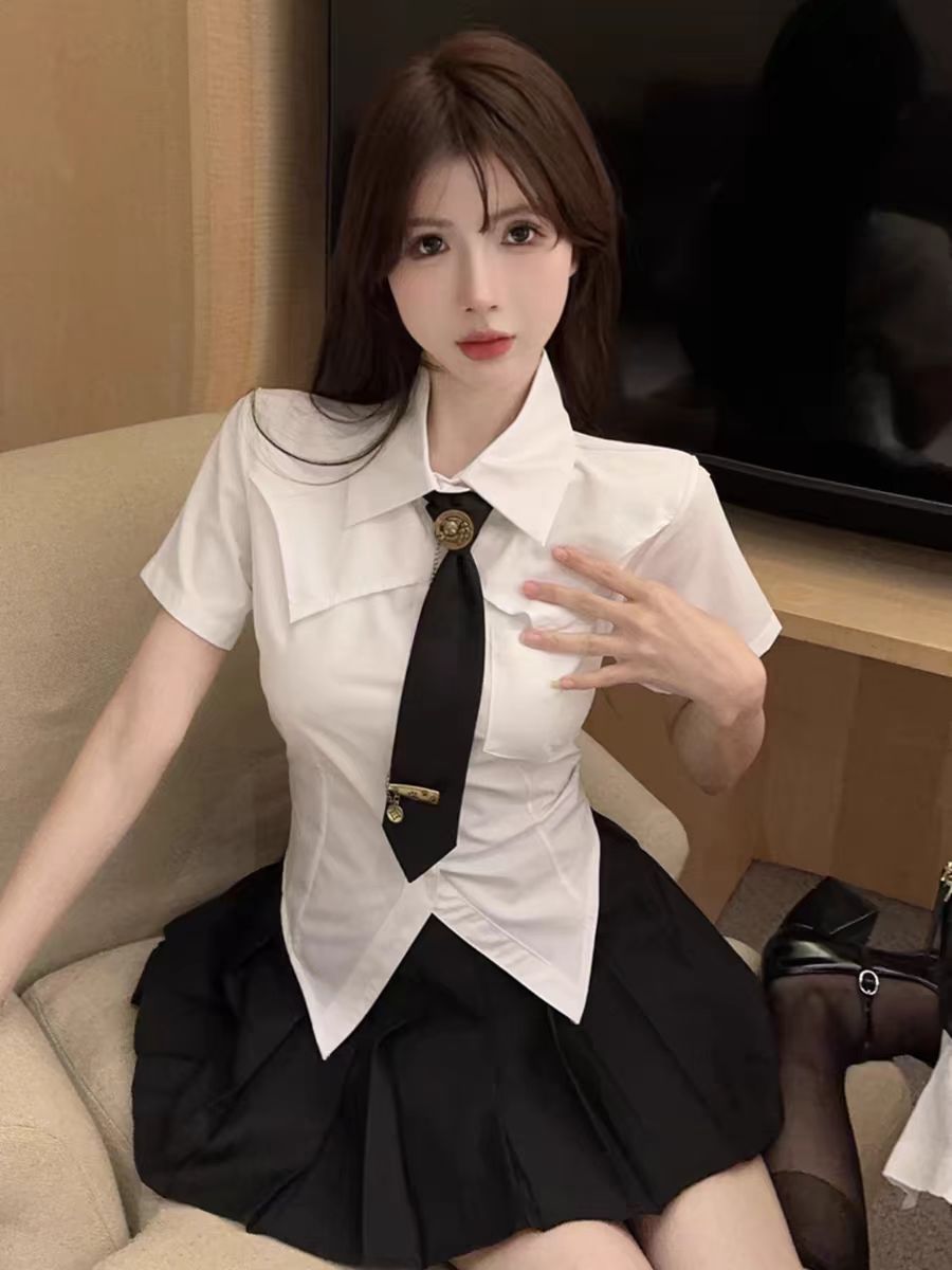 Jk Uniform Foot Massage Foot Bath Sauna Spa Technician Nightclub Work Clothes Sexy Soft Massage Long-Sleeved Two-Piece Suit