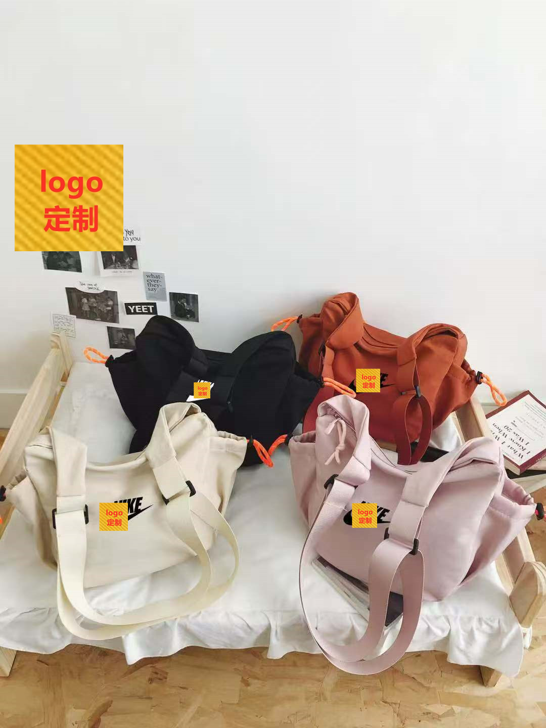 Новая сумка через плечо для студентов 2025 года, модный бренд, унисекс, лёгкая, большая ёмкость